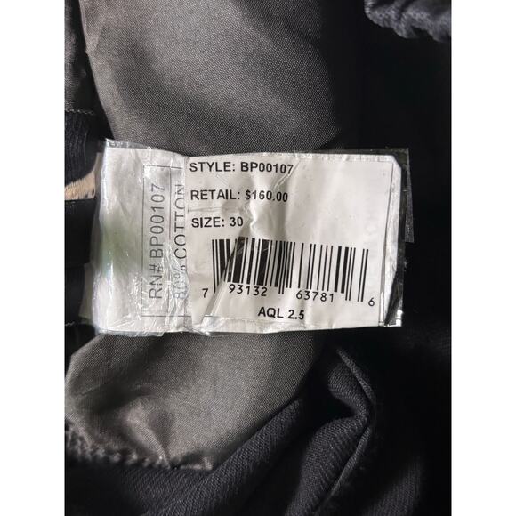 Watson Black Distressed Jogger Style Denim Jeans Men's Size 30 Slim - Picture 4 of 5